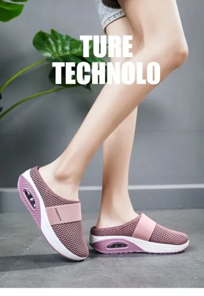  🔥2026 Summer Best Seller - Women's Cushion Slip-On Walking Shoes